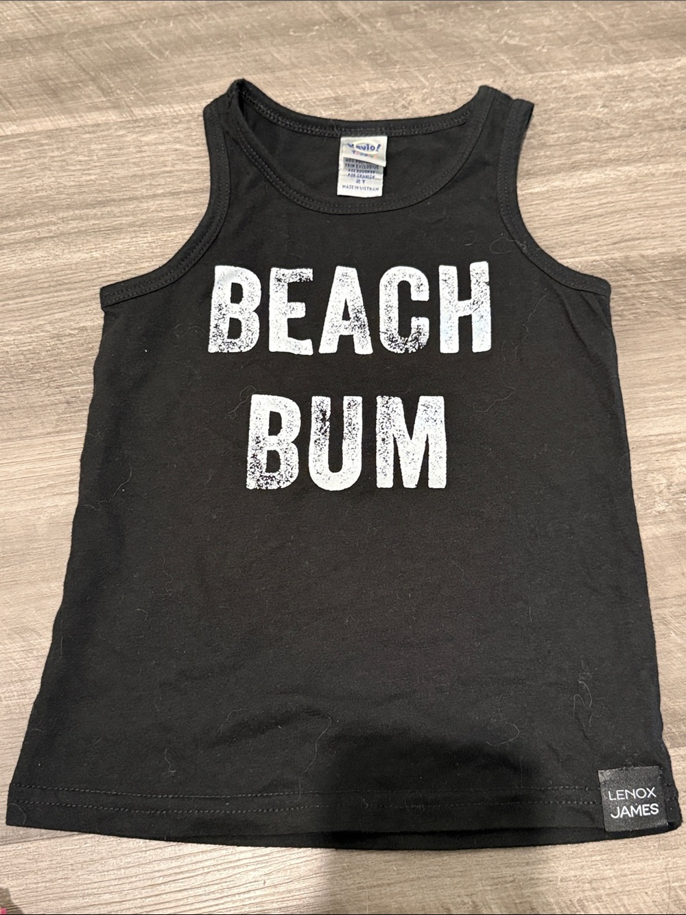Lenox James Black 'Beach Bum' Tank Top